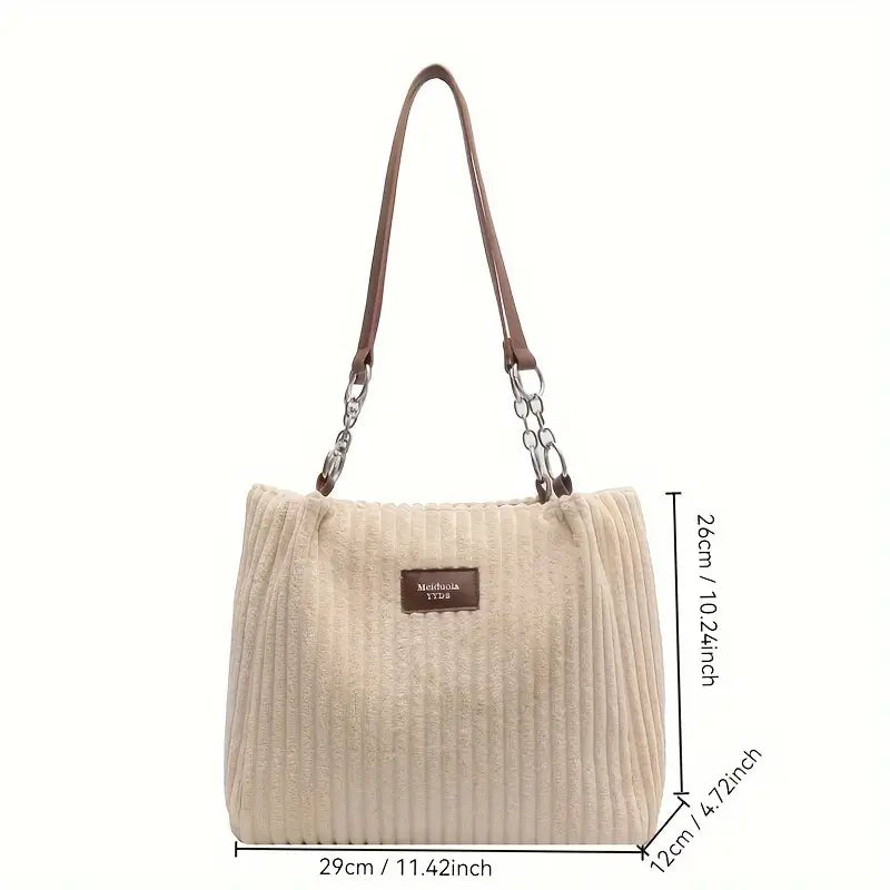 Julia - Stylish Corduroy Bag