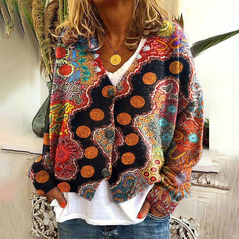 Saskia - Comfortable and colourful cardigan