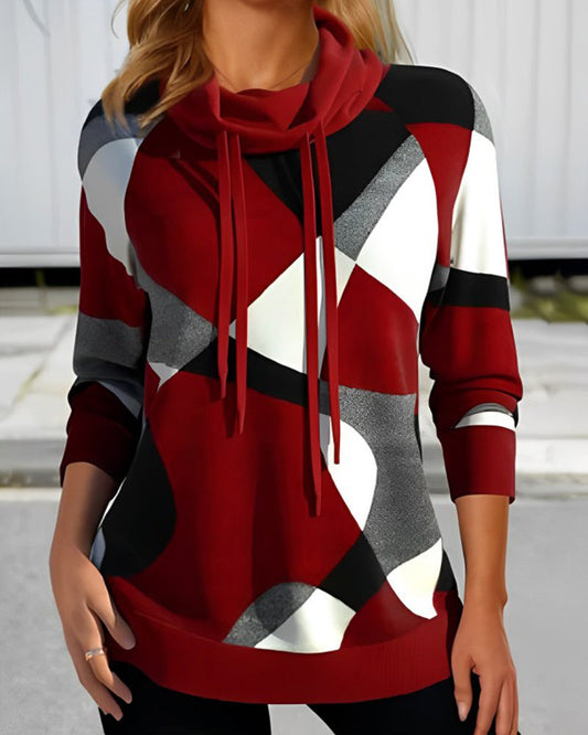 Clarita - Women's hoodie with abstract design